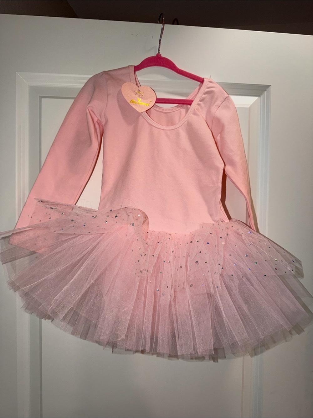 Pink Girls' Tutu Dress Costume - Long Sleeve Ballet Dress